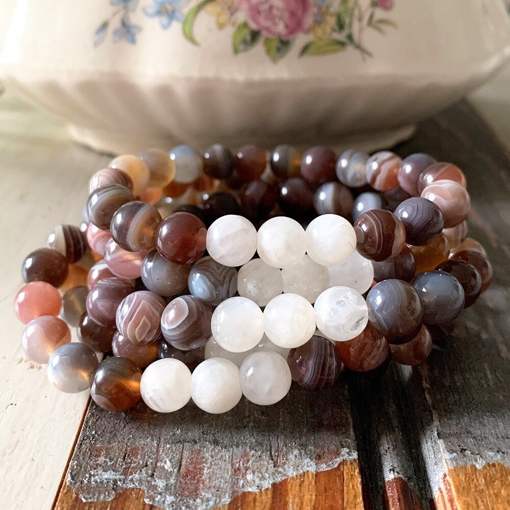 Natural moonstone bracelet